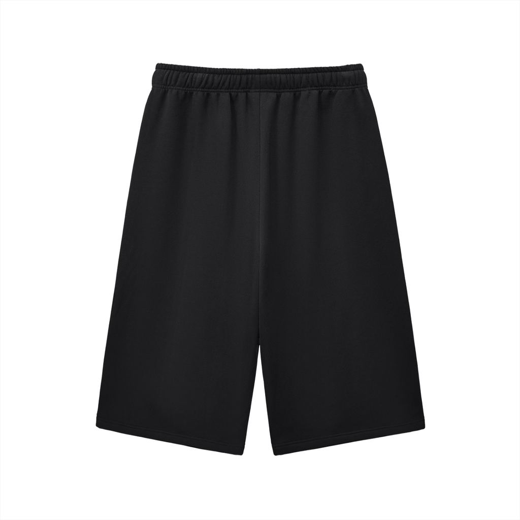 Relaxed Drawstring Three-quarter Shorts