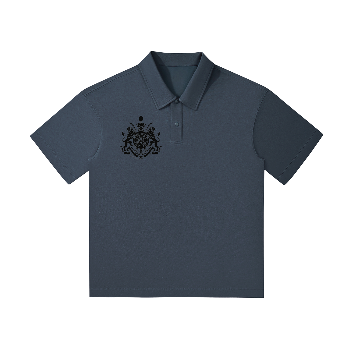 Drop Shoulder Short-Sleeve Polo