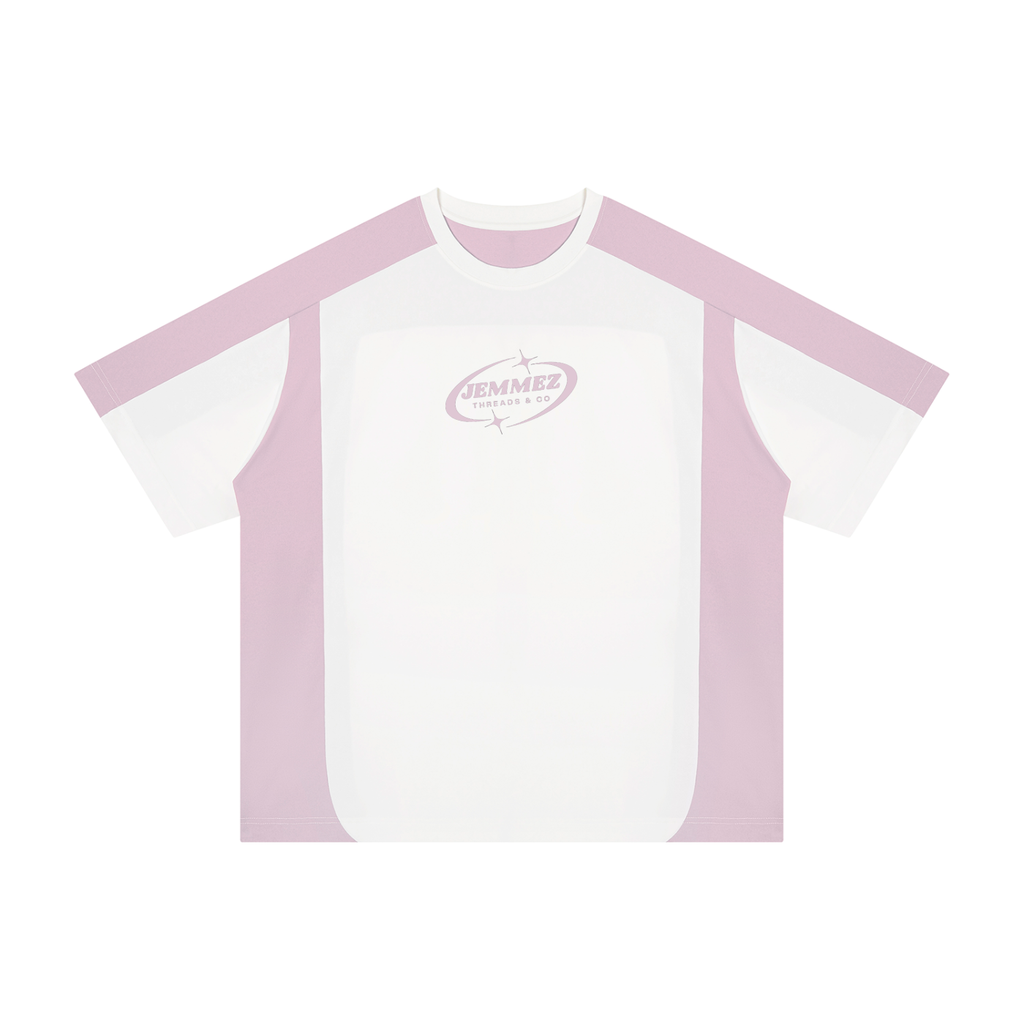 Unisex Color Block Loose T-Shirt