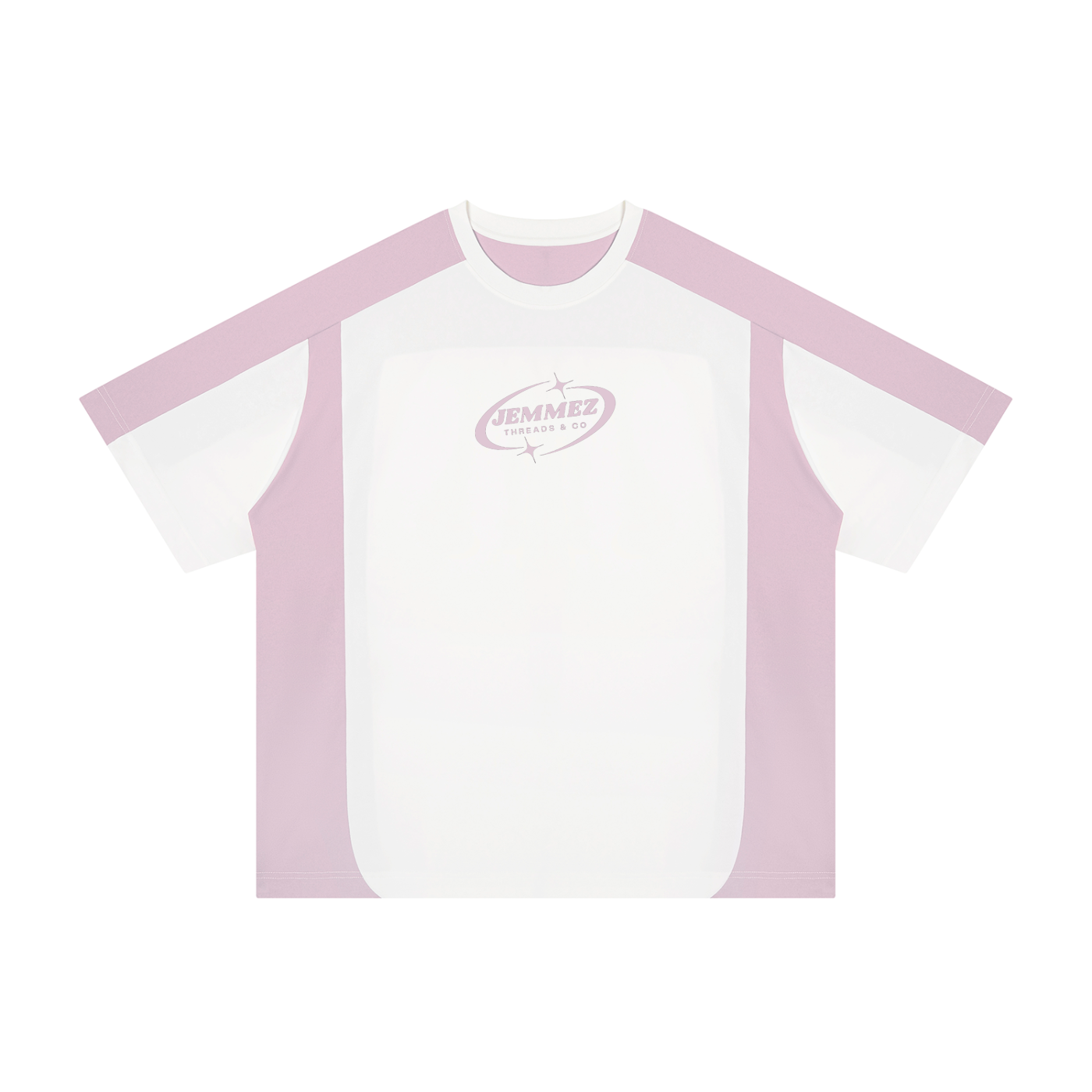 Unisex Color Block Loose T-Shirt