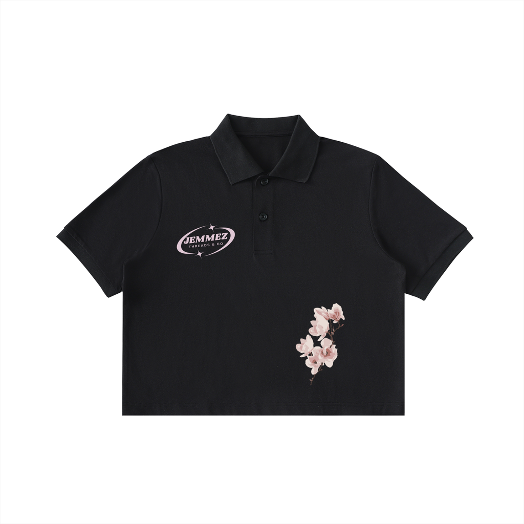 Essential Cropped Polo Shirt