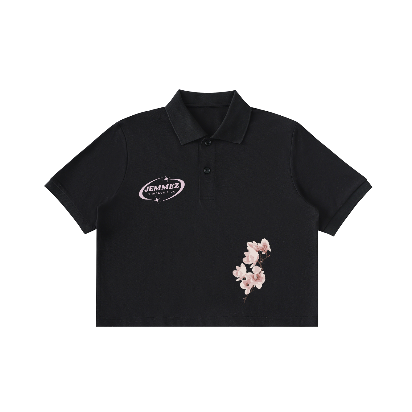 Essential Cropped Polo Shirt